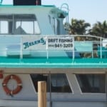 Fishing boat. Sign: Helen's Drift Fishing.