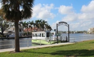 Photo of the Docking Pompano Beach Water Taxi