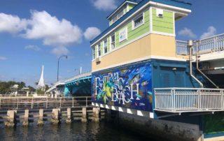 The mural on the Intracoastal Waterway Bridge, one of the many attractions in Pompano Beach.
