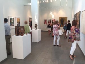 An art gallery exhibit in Pompano Beach