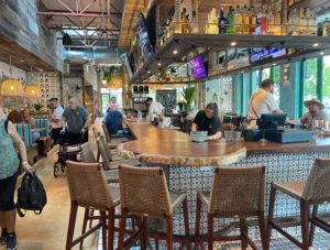 A picture of the bar at Baresco, a new restaurant and bar in Pompano Beach