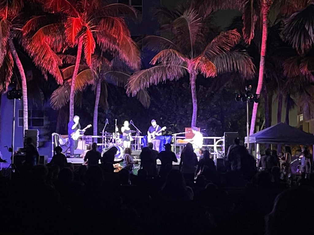 Music Under the Stars, a city sponsored event in Pompano Beach
